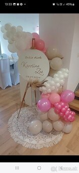 Balónová výzdoba, svadobná fotostena - 9