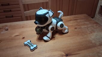 Robotický pes TEKSTA  bielo-čierny - 9
