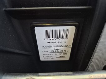 Maxi-Cosi Pebble 360 Pro 40-87cm Graphite
vajíčko do auta - 9