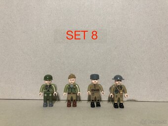 Rôzne sety vojakov 5 + doplnky - typ lego - nové - 9