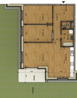 3-izb.bezbariérový byt so záhradou-Lokalita: pri jazierku - 9