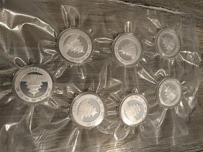 Čínska panda 10 Yuan od r. 1989. Strieborné mince. 1 oz. - 9