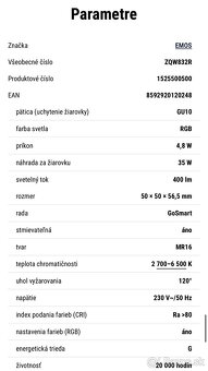 LED žiarovka GoSmart GU10 4,8 W (35 W) stmievateľná WiFi - 9