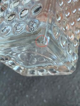 Svietniky a váza - číre sklo - 9