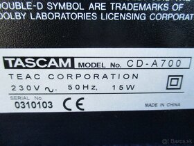 Tascam CD-A700 - 9