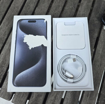 Predam Iphone 15 PRO MAX 256 GB modrý titán, záruka - 9
