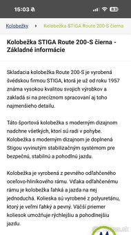 Stiga route 200S kolobežka - 9