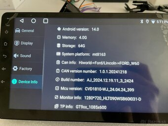 Univerzálne dotykové Android rádio s Carplay/Android Auto - 9