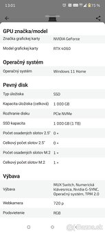 Predám herný notebook Asus TUF GAMING - 9