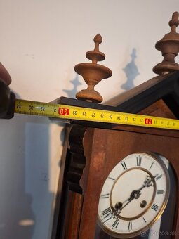 Predám funkčné polbicie nástenné hodiny z konca 19 storočia - 9