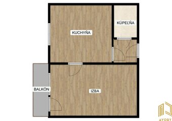 NA PRENÁJOM KRÁSNY 1- IZB. BYT s BALKÓNOM, SENICA - 9