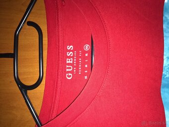 GUESS originál Red pánske tricko XL/XXL - 9