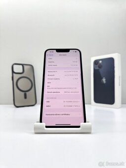 iPhone 13 128GB MIDNIGHT ORIGINÁL STAV+PRÍSLUŠENSTVO - 9