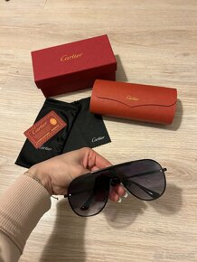 Cartier slnečné okuliare - čierne (CA1) - 9