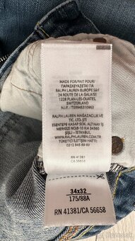 Pánske,kvalitné džínsy RALPH LAUREN - veľkosť 34/32 - 9