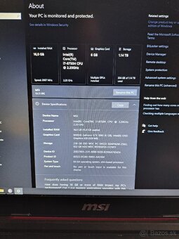 MSI GL73 8RE - 9
