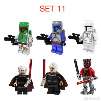 Rôzne figúrky Star Wars 3 (8ks) - typ lego - nové - 9