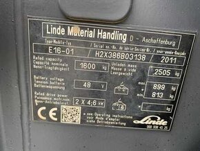 Elektrický VZV LINDE  E16-01 - 9
