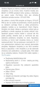 Stigma Stylist Pen tetovací strojček + Bronc RCA Battery - 9