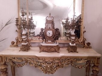 Krbové hodiny so svietnikmi - 9