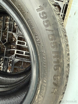 PREDÁM 2 kusy zimné pneumatiky KUMHO 195/55 R16 87H - 9