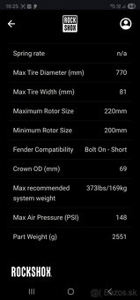 Vidlica Domain R 29' rockshock - 9