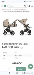 Kočík – dvojkombinácia ROAN Bass Next, hnedý - 9