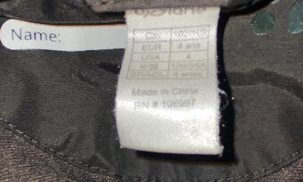 Wedze cierno biely overal/kombineza velkost 102(4 r) - 9