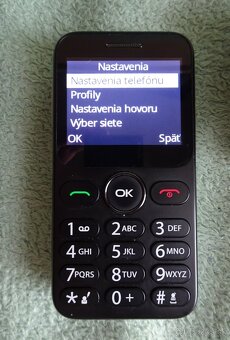 Predám seniorský mobil ALCATEL 3085X s bat. a nabíjačkou. - 9
