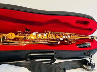 Predám nový B- SOPRÁN saxofón- kópia k modelu SELMER- nádher - 9