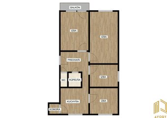 4 - IZB. BYT s BALÓNOM (86m2), SENICA, HVIEZDOSLAVOVA UL. - 9
