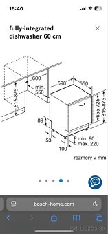 Predám umývačka Bosch SMV40D50EU - 9
