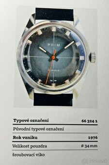 Československé Retro Vintage Mechanické hodinky PRIM Elegant - 9