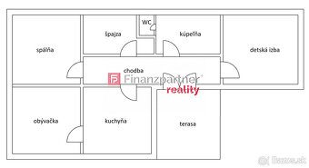 3 izbový dom s veľkým pozemkom v obci Radošina - 9