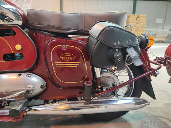 Jawa 350 sajdka sidecar postranny vozik + zadný vozik - 9