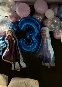 Nové veľké balóny Frozen- Anna/ Elza/ Olaf- AŽ 15/16/17/18ks - 9
