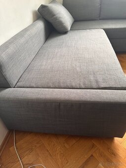 Rohová rozkladacia pohovka s úl.priestorom IKEA - 9