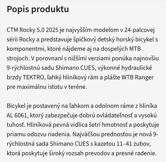 CTM Rocky 5.0, kolesá 24" - 9
