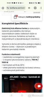 Elektrický krb aflamo cortez - 9