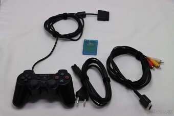 PS2 Slim SCPH-90004 + orig ovládač + karta - 9