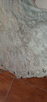 luxusné spoločenské, plesové šaty, vel S-M - 9