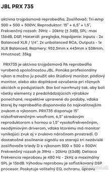 JBL PRX - 735 - 9