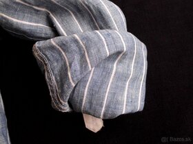 Lacoste pánska ľanová slim košeľa  roll up rukáv M - 9