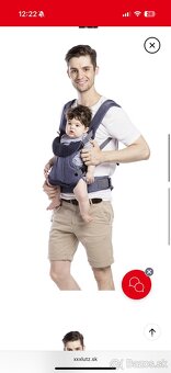 Sivý bavlnený nosič pre bábätká My baby lou - 9