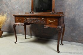 Psací stůl- starožitný nábytok - 1950 - 9