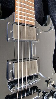 Predám Epiphone G-400 Tony Iommi Ebony + kufor - 9