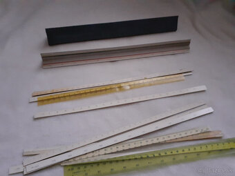 Logaritmické pravítka + iné rysovacie pravítka - 9