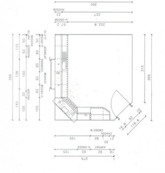 Buková moderní linka s vestavěnými spotřebiči,5897 - 9