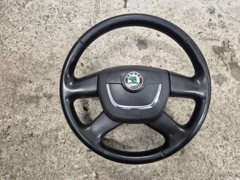 Predám koženy volant kompletný - Škoda Octavia II 2 facelift - 9