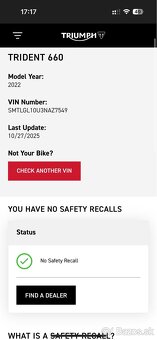 Triumph Trident 660 – rok 2022, len 2400 km - 9